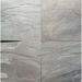 Stone & Tile Shoppe, Inc. 16" x 16" Slate Stone Look Wall & Floor Tile Slate in Gray/Pink | 16 H x 16 W x 0.4375 D in | Wayfair SLGAMLTIPINK161638