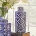 Lark Manor™ Anamar Decorative Ceramic Table Vase Ceramic in Blue/White | 13.8 H x 6.3 W x 6.3 D in | Wayfair 8C794A3000A246918126C49CBA67BEE2