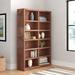 Foundry Select Kerra 72" H x 48" W Solid Wood Standard Bookcase Wood in Black | 72 H x 48 W x 13 D in | Wayfair 8F4B80F33DBF4F8188C97BF1BE0D01C3