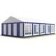 5x10 m Tente de réception/Barnum bleu-blanc toile de haute qualité pvc 700 n economy - bleu