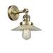 Breakwater Bay Gartner 1 - Light Dimmable Armed Sconce Glass/Metal in Yellow | 8 H x 8.5 W x 11 D in | Wayfair 8F9A950DAC2C4CC1909E3399067B6E6C