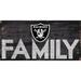 Las Vegas Raiders 6'' x 12'' Family Sign