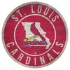 St. Louis Cardinals 12'' x State Circle Sign