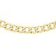 Carissima Gold Unisex 9 ct Yellow Gold Hollow 5 mm Diamond Cut Curb Chain Necklace of Length 61 cm/24 Inch