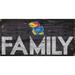 Kansas Jayhawks 6'' x 12'' Family Sign