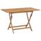 vidaXL Folding Garden Table 120x70x75 cm Solid Teak Wood