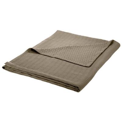 Superior Full/Queen Blanket 100% Cotton, for All Season, Diamond Design, Grey