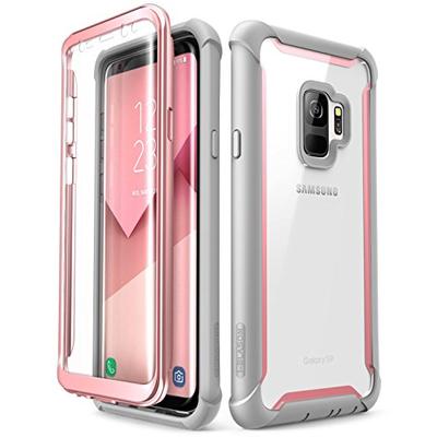 Samsung Galaxy S9 Case, i-Blason [Ares] Full-Body Rugged Clear Bumper Case with Built-in Screen Prot