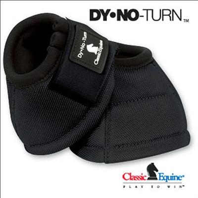 Classic Equine Dyno No-Turn Bell Boots Large Black