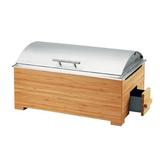 Cal-Mil Bamboo Chafer 5 qt Chafing Dish Stainless Steel in Gray | 13 H x 22 W x 14 D in | Wayfair 3821-60