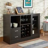 Ebern Designs Pyron Wooden Server Wood in Brown | 33 H x 47 W x 16 D in | Wayfair 51E2280805CD41C391F552F0481BCE0C