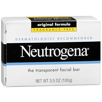 Neutrogena Original Formula Fragrance Free Transparent Facial Bar 3.5 oz (Pack of 6)