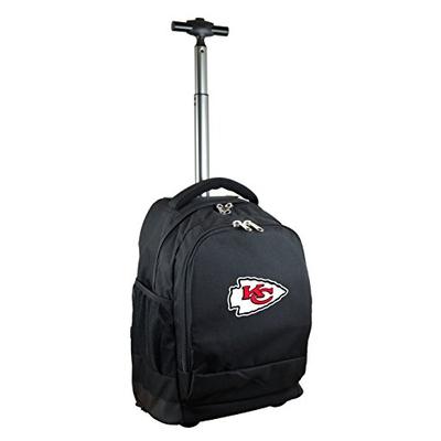 NFL Kansas City Chiefs Expedition Wheeled Backpack, 19-inches, Black