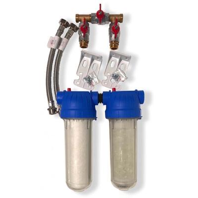 Aquahyper - Combine antitartre filtration avec bypass - twin-filtre bypass