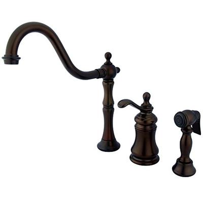 Nuvo ES7805TP lb. Elements of Design Charlevoix Single Handle Widespread Kitchen Faucet with Brass S