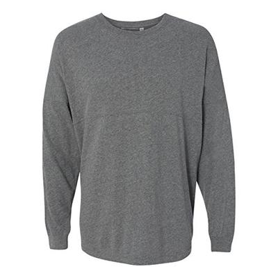 Ladies Game Day Jersey Long Sleeve T-Shirt - Charcoal Gray