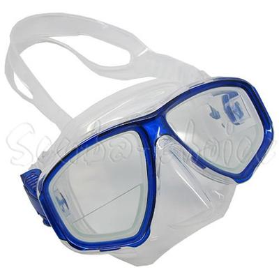Blue Dive Mask FARSIGHTED Prescription 1/3 Optical Lenses (Different each eye)