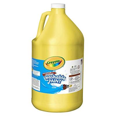 Crayola Washable Yellow Paint, 1 Gallon Size, Painting Supplies in Bulk