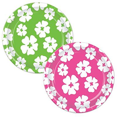 Hibiscus Plates (Pack of 12)