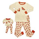 Leveret Kids & Toddler Pajamas Matching Doll & Girls Pajamas 100% Cotton Pjs Set (Fox, 2 Years) screenshot. Sleepwear directory of Clothes.