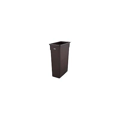 Winco PTC-23B Slender Trash Can, 23-Gallon, Brown