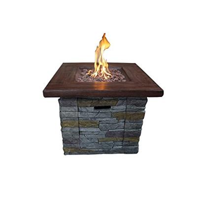 Belmont Home Brick Outdoor Square Gas Fire Pit