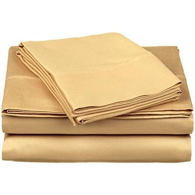 Single-Ply Soft Sheet Set, Premium Long-Staple Cotton, Queen, Beige