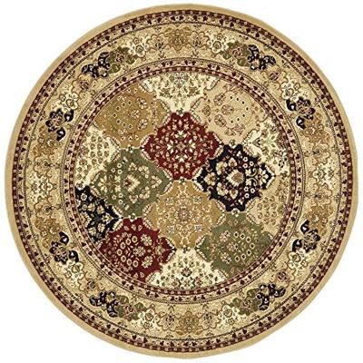 Safavieh Lyndhurst Collection LNH221C Traditional Multi and Black Round Area Rug (8' Diameter)