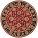 Jaipur Living Anthea Handmade Floral Red/ Black Round Area Rug (8'X8') - RUG103064