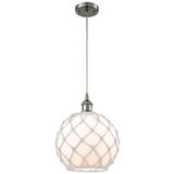 Innovations Lighting Bruno Marashlian Farmhouse Rope 10 Inch Mini Pendant - 516-1P-SN-G121-10RW