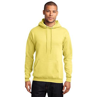 Port & Company Men's Classic Pullover Hooded Sweatshirt S Yellow