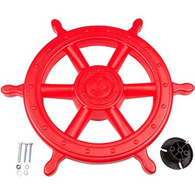 Swing Set Stuff Ships Wheel (Red) with SSS Logo Sticker