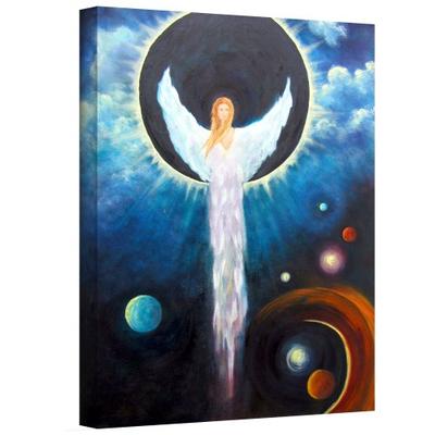 ArtWall Angel of The Eclipse Gallery Wrapped Canvas Art by Marina Petro, 18 by 14-Inch