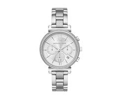 Michael Kors Women Sofie Quartz Stainless Steel Silver with White Dial Watch MK6575