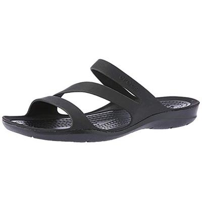 Crocs Women's Swiftwater Sandal, Black/Black, 7 M US