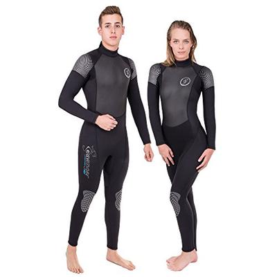 Seavenger 3mm Neoprene Wetsuit with Stretch Panels for Snorkeling, Scuba Diving, Surfing (Surfing Bl