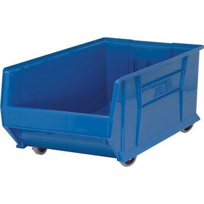 Quantum QUS985MOB Plastic Storage Stacking Hulk Container, 30-Inch by 18-Inch by 15-Inch, Blue, Case