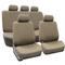FH GROUP FH-FB052115 Full Set Multifunctional Flat Cloth Car Seat Covers, Airbag compatible and Spli