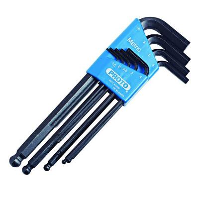 Stanley Proto J4996 Round Head Hex Key Set-Metric, 9-Piece