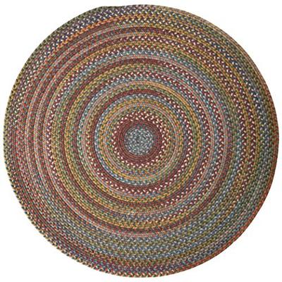 Colonial Mills Rustica Round Braided Rug, 6', Classic/Multicolor