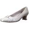 Easy Street Women's Waive Dress Pump,Silver Satin,7.5 M US