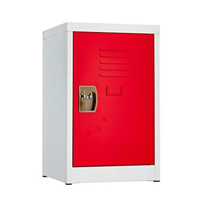 AdirOffice Kids Steel Metal Storage Locker - for Home & School - with Key & Hanging Rods (24 Inch, R