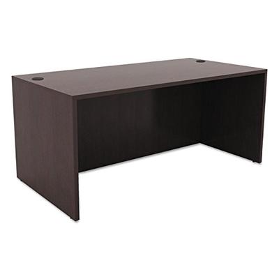 Alera Valencia Series Straight Front Desk Shell, 59 1/8w x 29 1/2d x 29 1/2h, Espresso