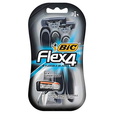 Bic Flex 4 Quad Shvr3ct Size 3ct