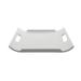 Ten Strawberry Street Whittier 10" Rectangular Handle Platter 1.5 H x 10.0 W in Porcelain China/All Ceramic in White | 10" W X 9" L X 1.5" H | Wayfair