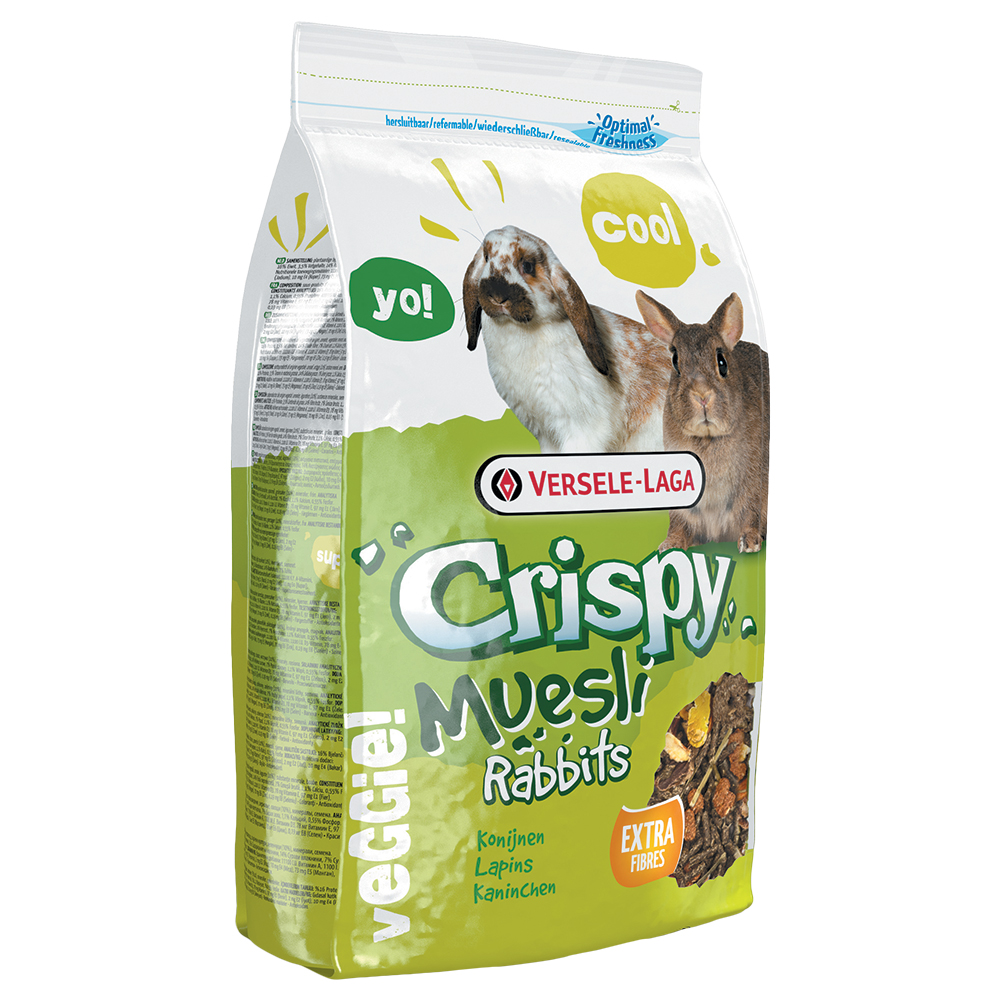 Set Risparmio! Versele-Laga per conigli - 2 x 2,75 kg Crispy Müsli per conigli