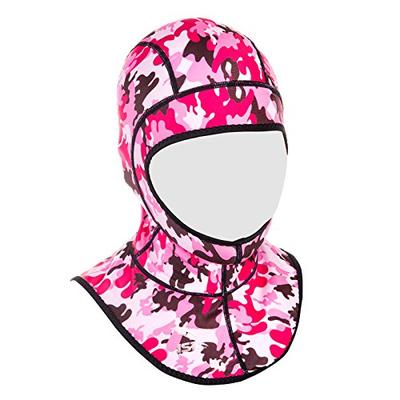 IST Lycra Spandex Diving Hood, Wetsuit Cap Head Cover with Bib & Anti Chafe Seams for Scuba Divers (