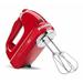 KitchenAid® KitchenAid 7 Speed Hand Mixer Stainless Steel in Red | 6 H x 3.5 W x 8 D in | Wayfair KHM7210QHSD