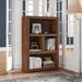 Loon Peak® Elleise 48" No Assembly Required 3-Shelf Bookcase Wood in Brown | 48.88 H x 32.31 W x 12.13 D in | Wayfair