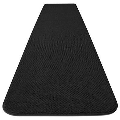 House, Home and More Skid-resistant Carpet Runner - Black - 10 Ft. X 27 In. - Many Other Sizes to Ch